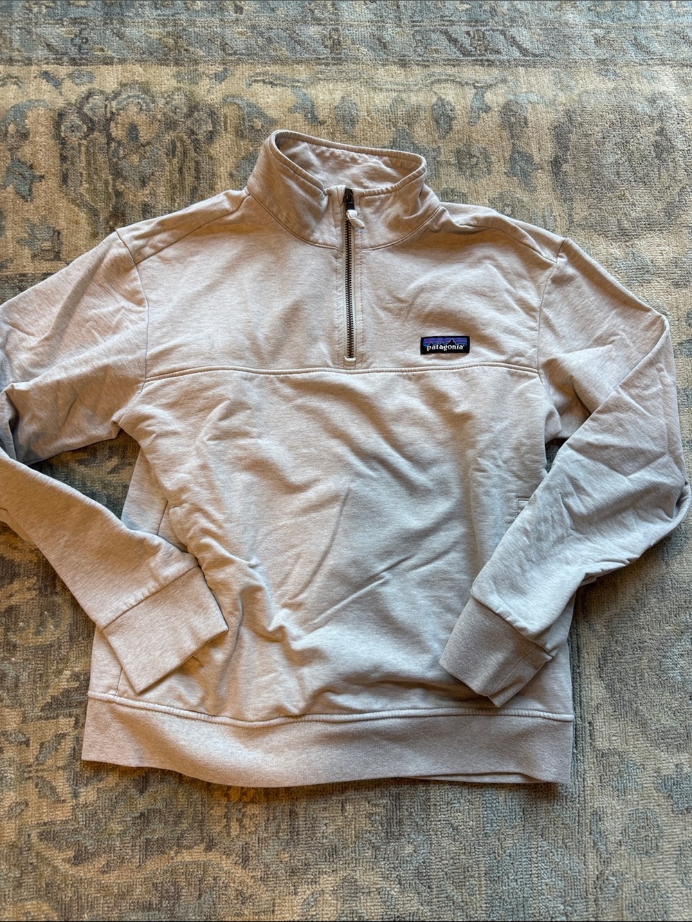 Patagonia Stretch cotton quarter zip pullover XS